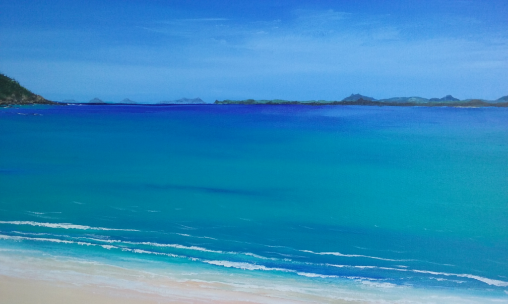 Beachscape and seascape paintings are all acrylic on canvas and are all originals painted by Mike Taylor and are for sale. Copies are also available for sale printed on canvas in your choice of size. 